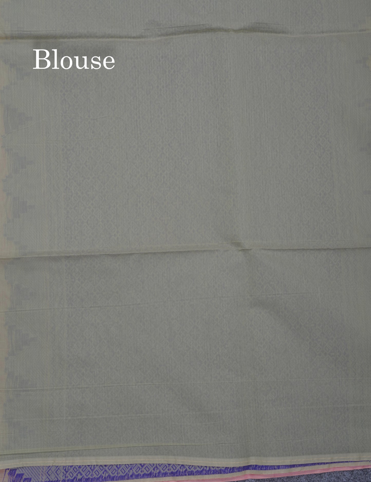 Light Pink Beautiful Fancy Kora Cotton Saree With Contrast Green Shade Blouse