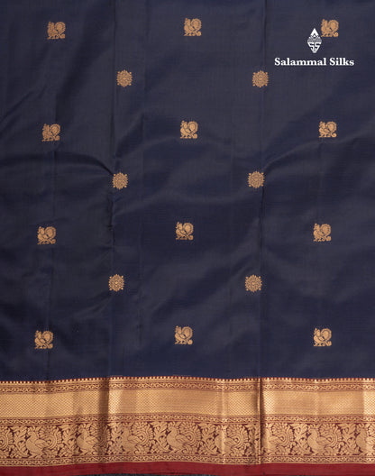 Dual Tone Dark Maroon Pure Silk Mix Saree With Contrast Chilly Red Border