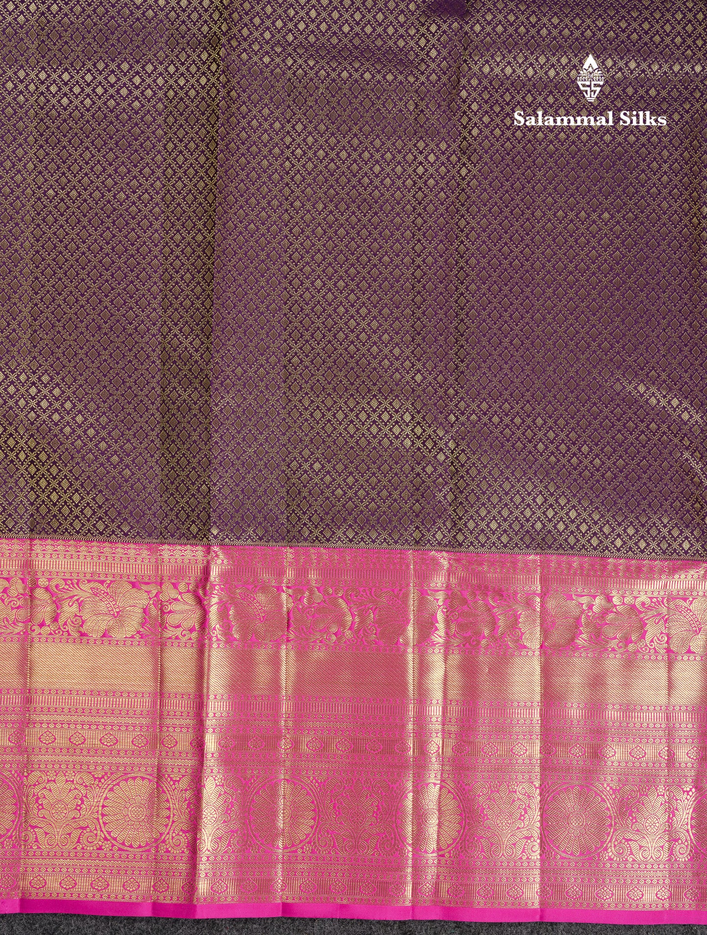 Beautiful Dark Navy Blue Bridal Pure Kanjivaram Silk Saree With Contrast Light Pink Traditional Evening Morning Border