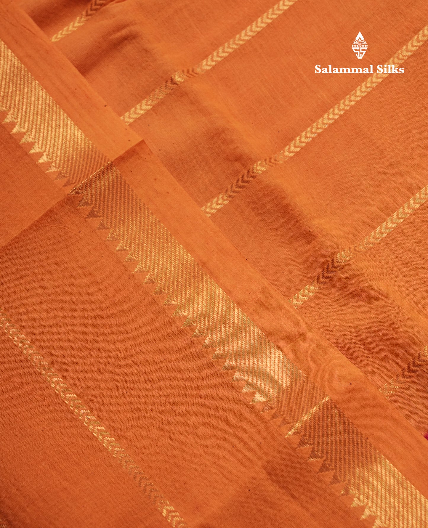 Beautiful Black Sungudi Cotton Saree With Contrast Peach Traditional Long Border