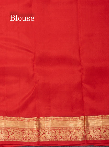 Dual Tone Dark Maroon Pure Silk Mix Saree With Contrast Chilly Red Border