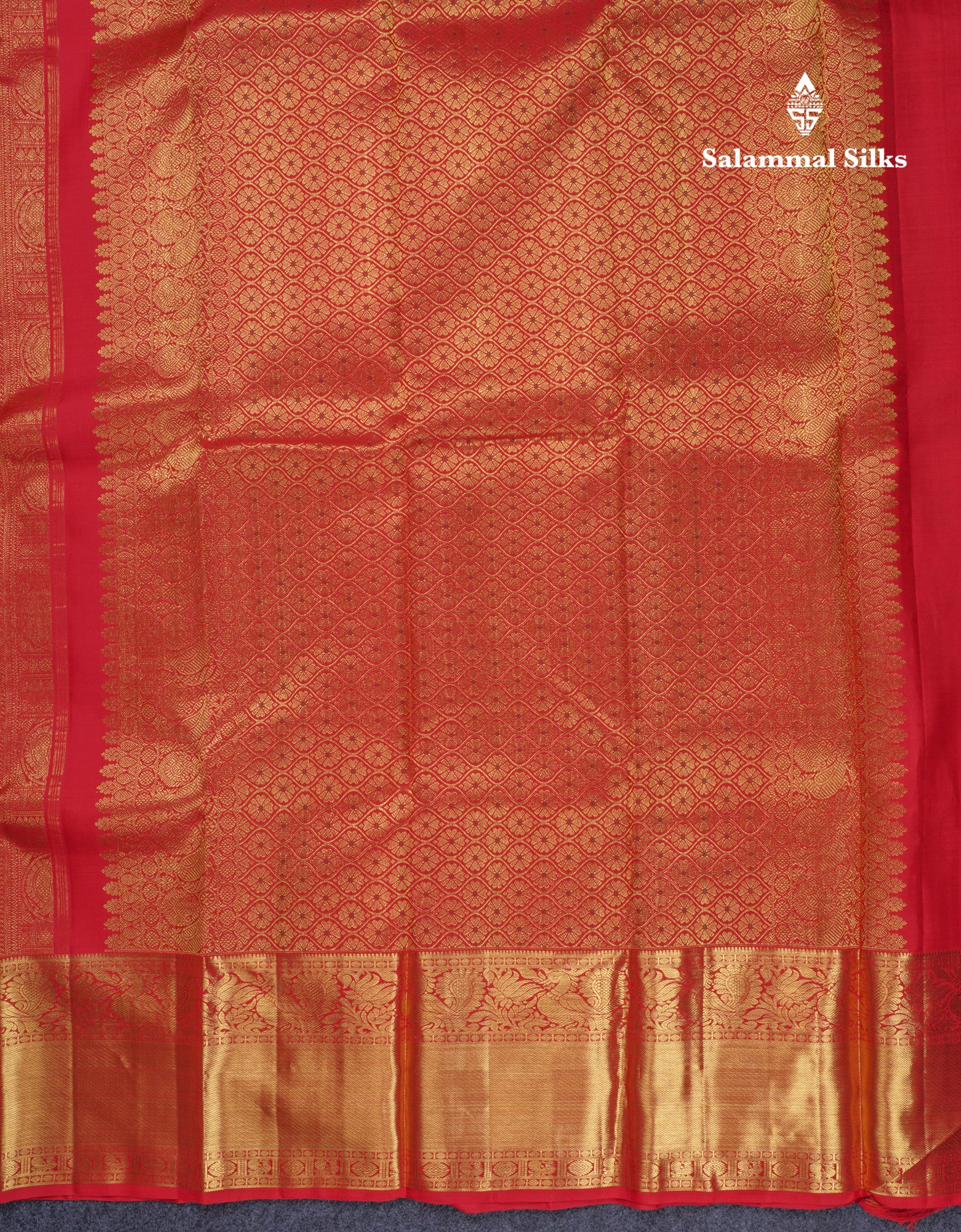 Chilly Red Beautiful Meenakari Work Bridal Pure Kanjivaram Silk Saree With Traditional Evening Morning Border