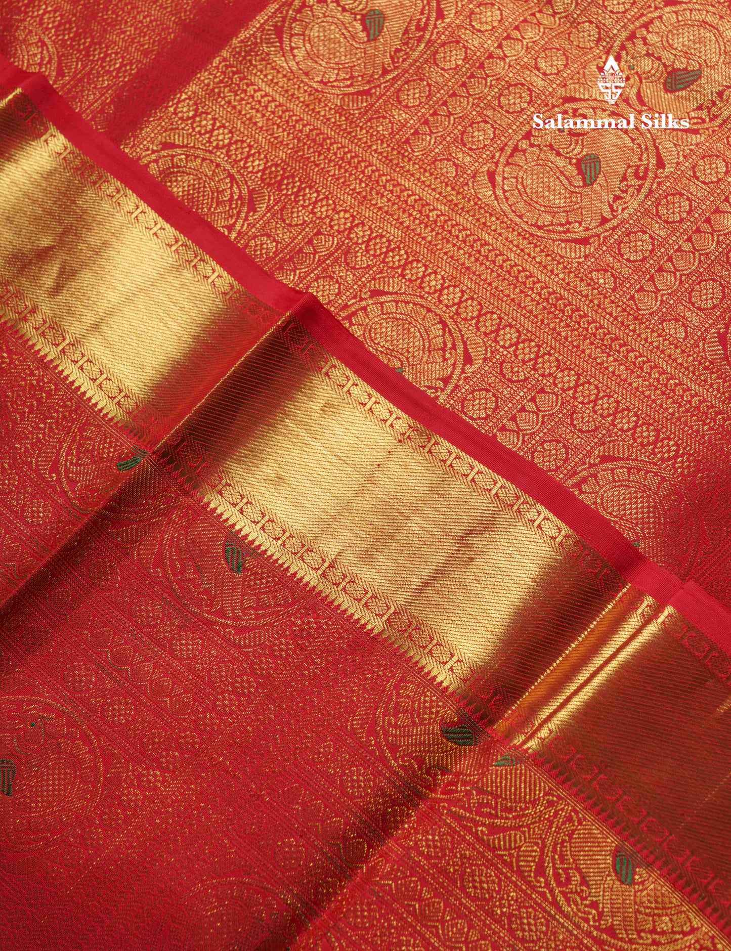 Chilly Red Beautiful Meenakari Work Bridal Pure Kanjivaram Silk Saree With Traditional Evening Morning Border
