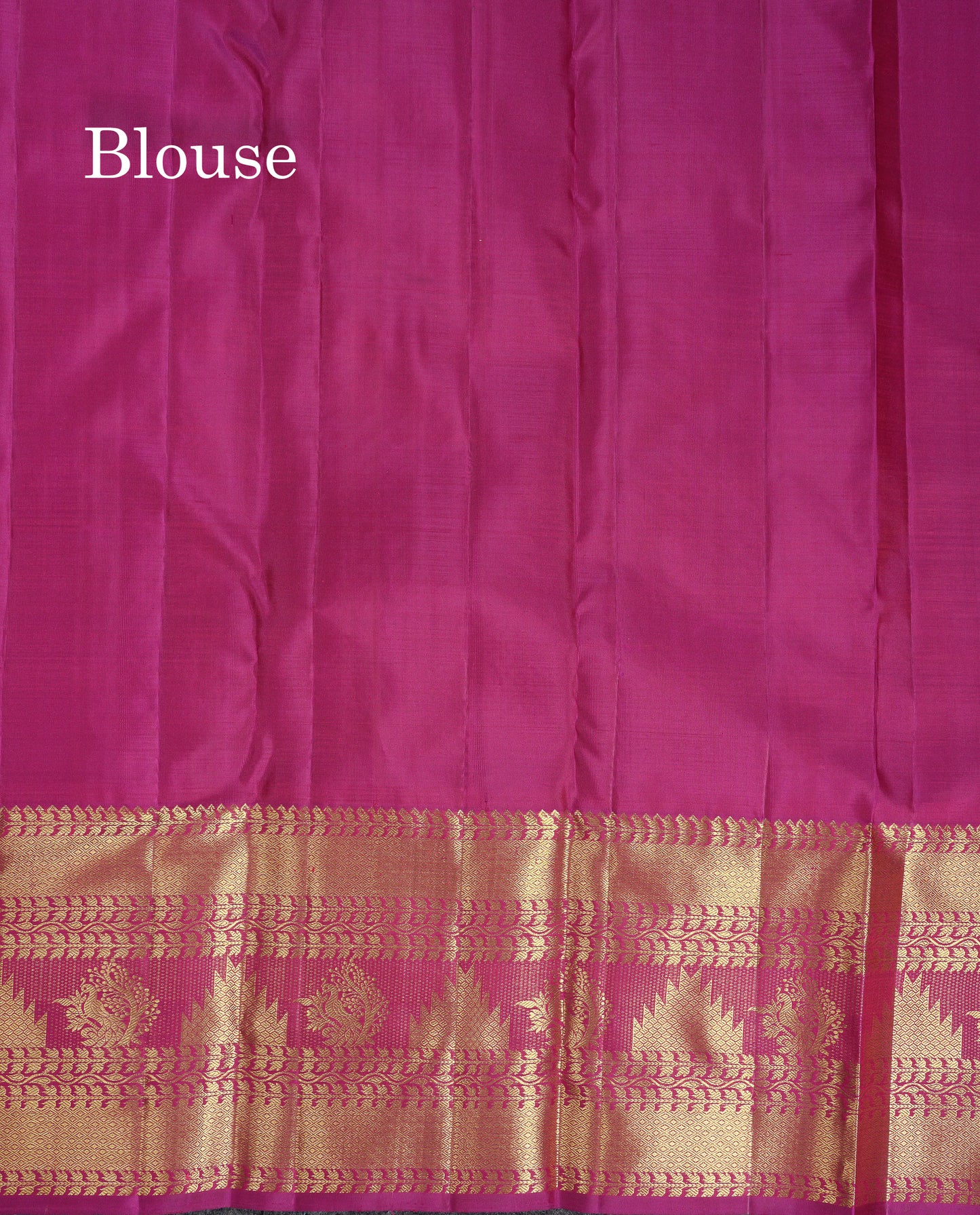 Beautiful Magenta Bridal Pure Kanjivaram Silk Saree With Traditional Evening Morning Border