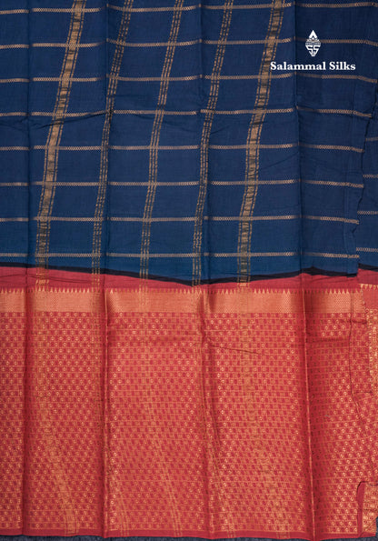 Beautiful Black Sungudi Cotton Saree With Contrast Peach Traditional Long Border