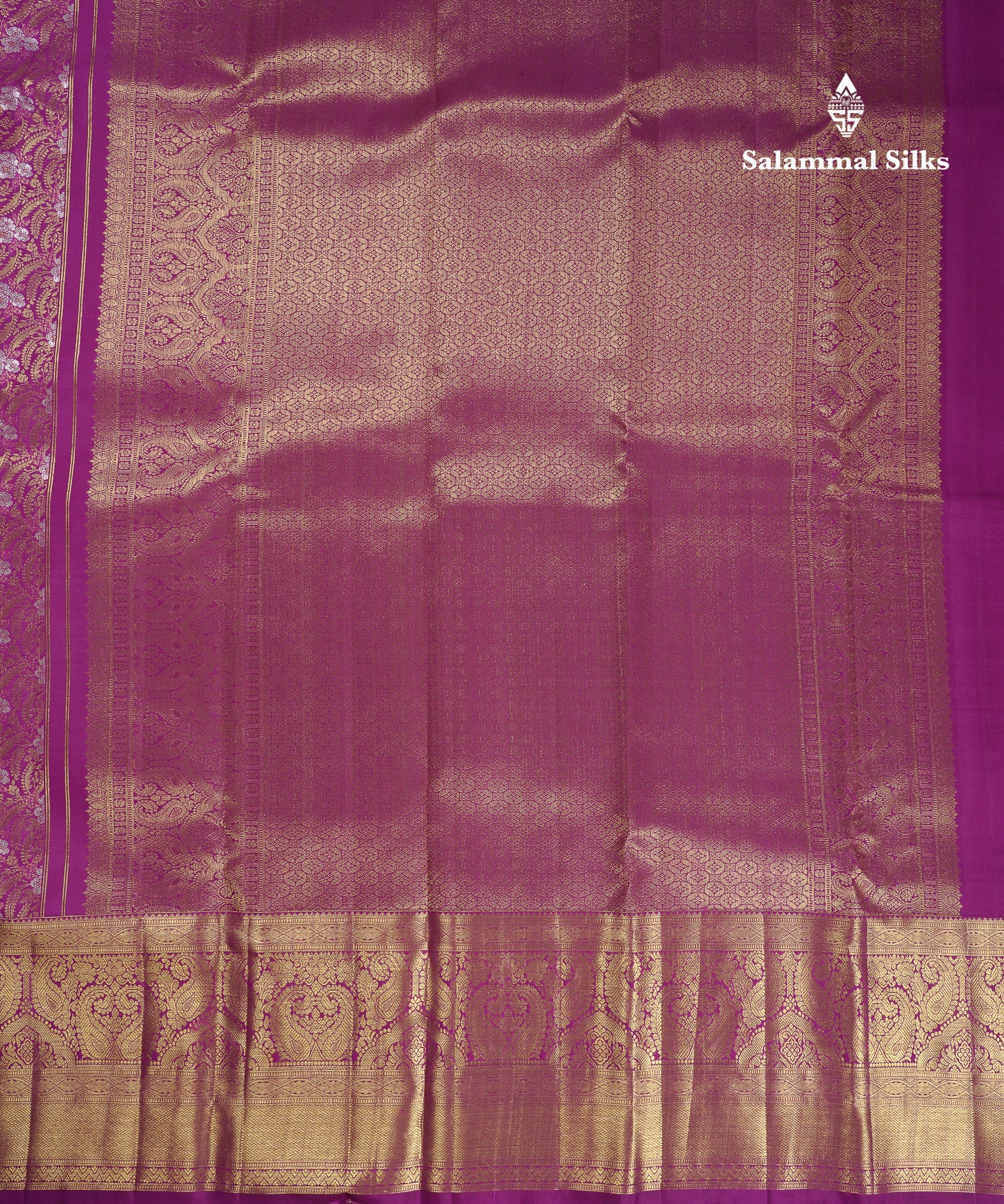 Beautiful Vadamalli Bridal Pure Kanjivaram Silk Saree With Traditional Evening Morning Border