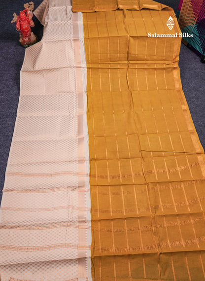 Beautiful Black Sungudi Cotton Saree With Contrast Peach Traditional Long Border