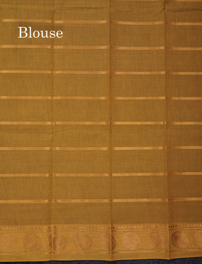 Beautiful Black Sungudi Cotton Saree With Contrast Peach Traditional Long Border