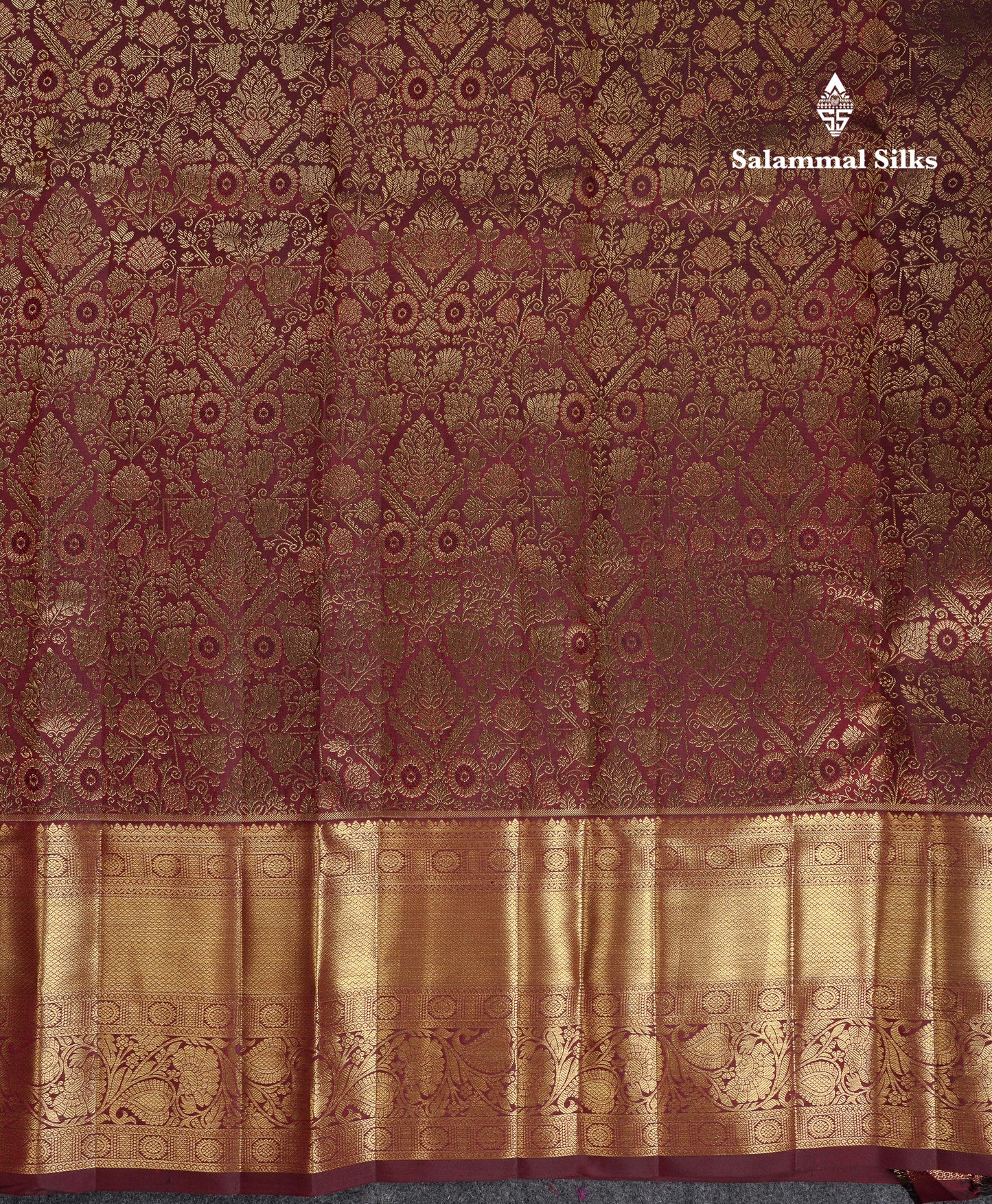 Beautiful Dark Brown Bridal Pure Kanjivaram Silk Saree With Traditional Evening Morning Border