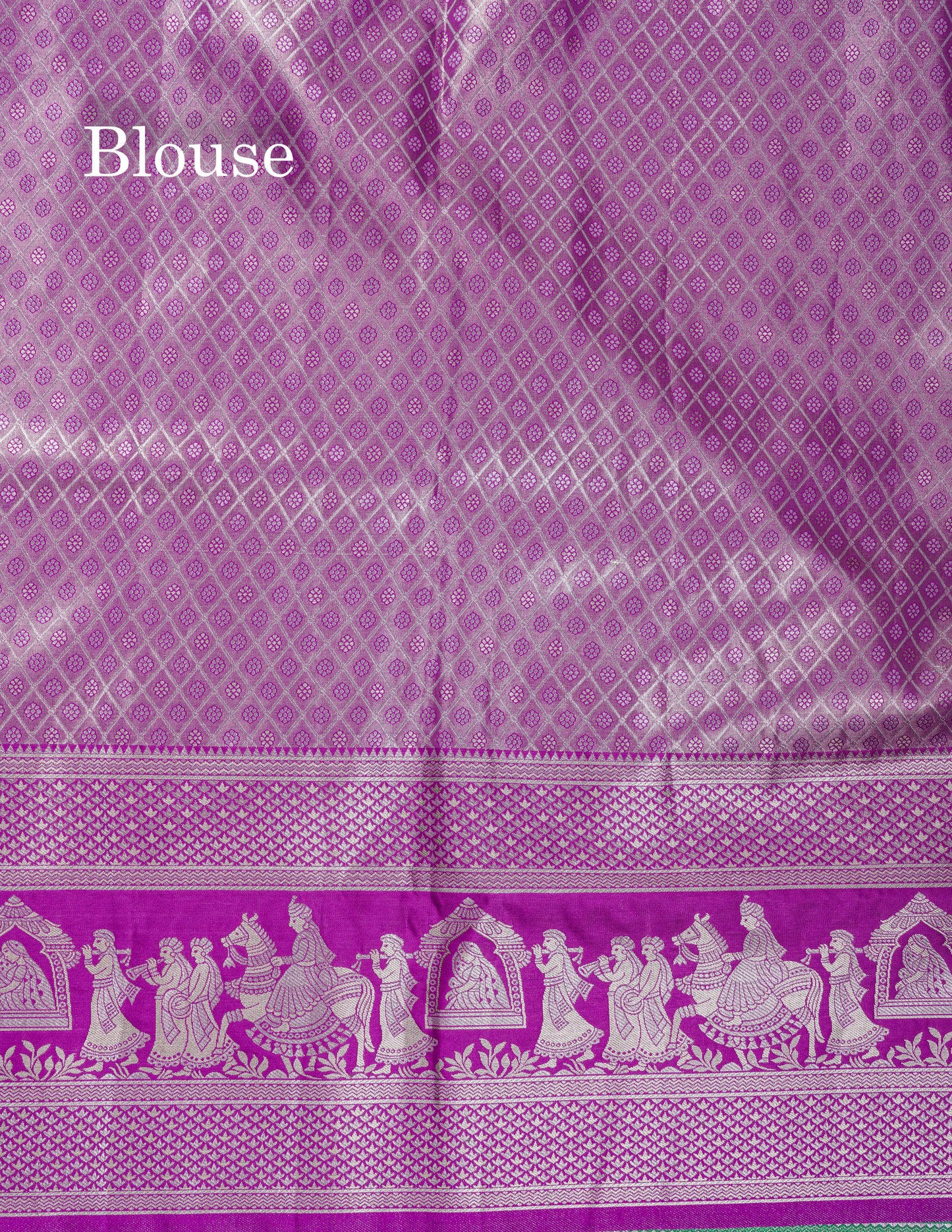 Beautiful Light Green Tissue Silk Mix Saree With Contrast Vadamalli Traditional Pallaku Evening Morning Border