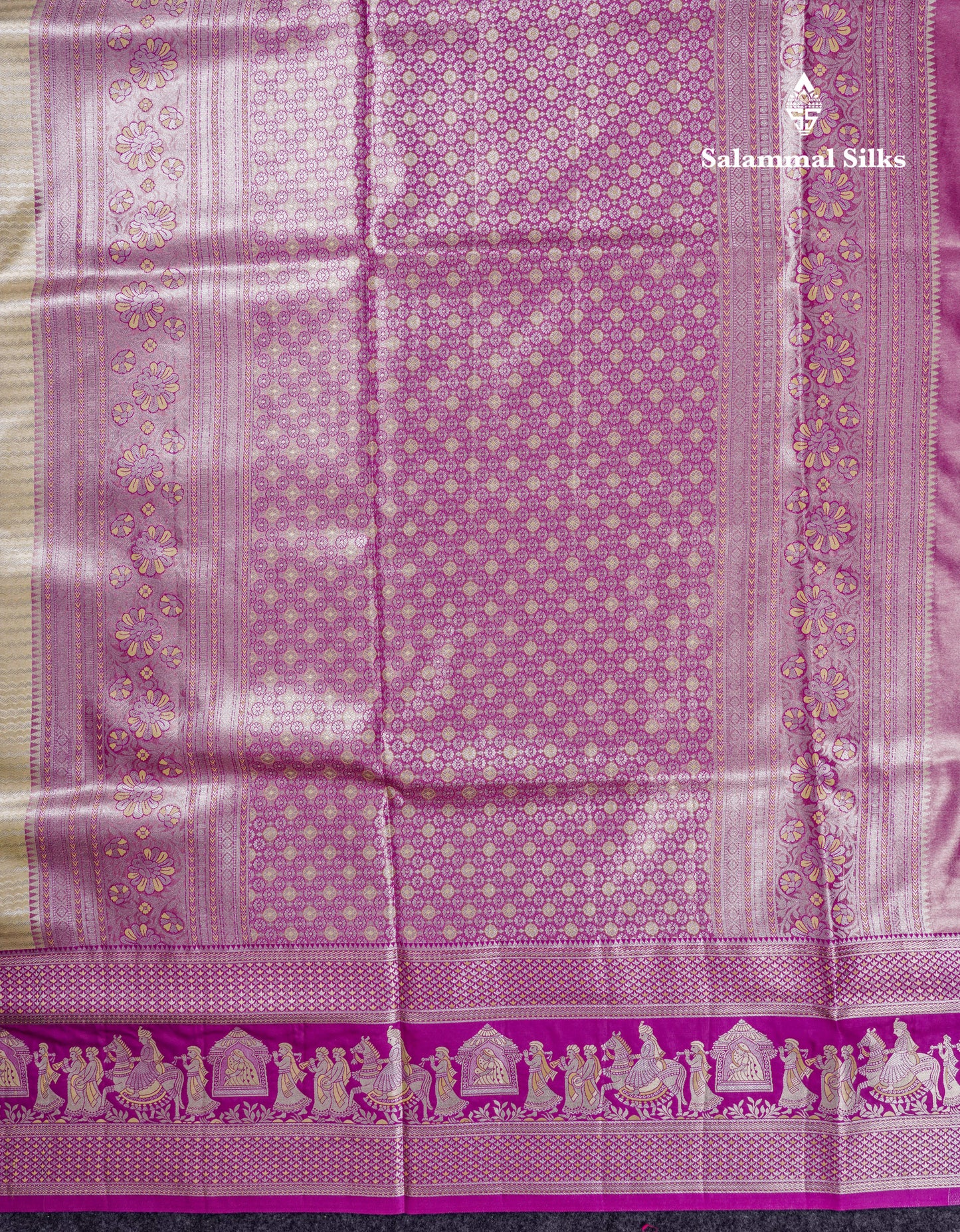 Beautiful Light Green Tissue Silk Mix Saree With Contrast Vadamalli Traditional Pallaku Evening Morning Border