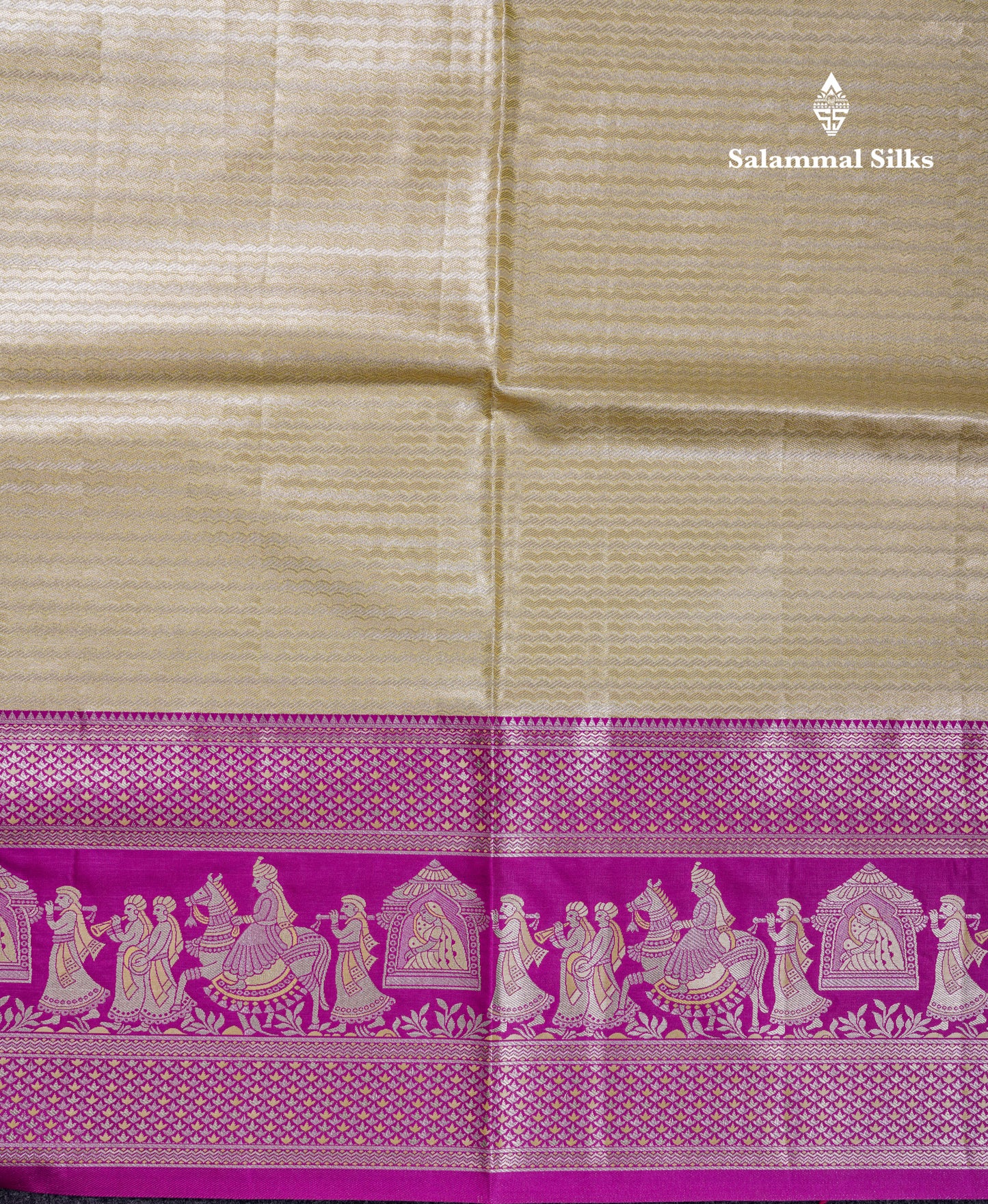 Beautiful Light Green Tissue Silk Mix Saree With Contrast Vadamalli Traditional Pallaku Evening Morning Border