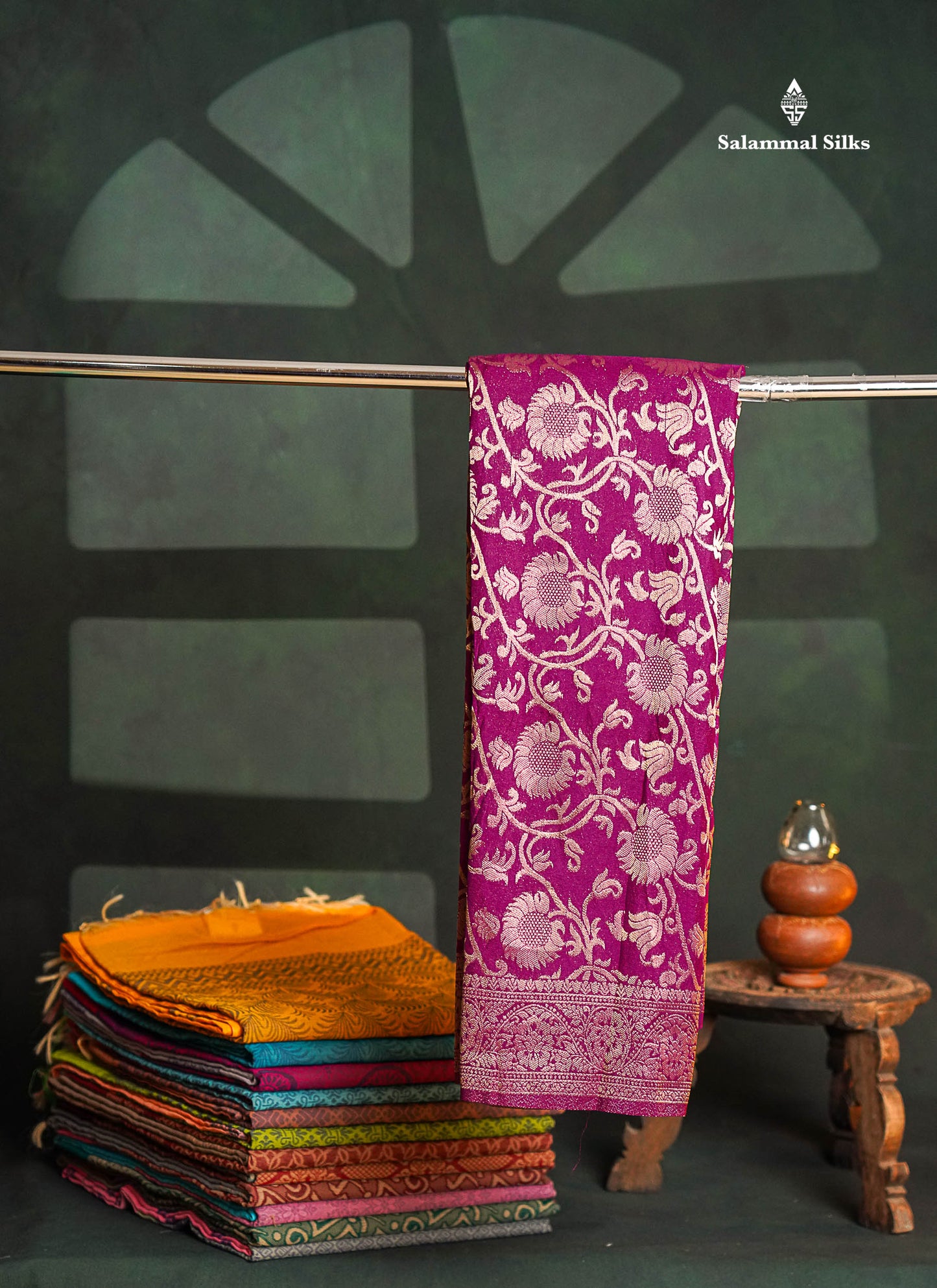 Beautiful Orange Semi Georgette Saree With Fancy Border
