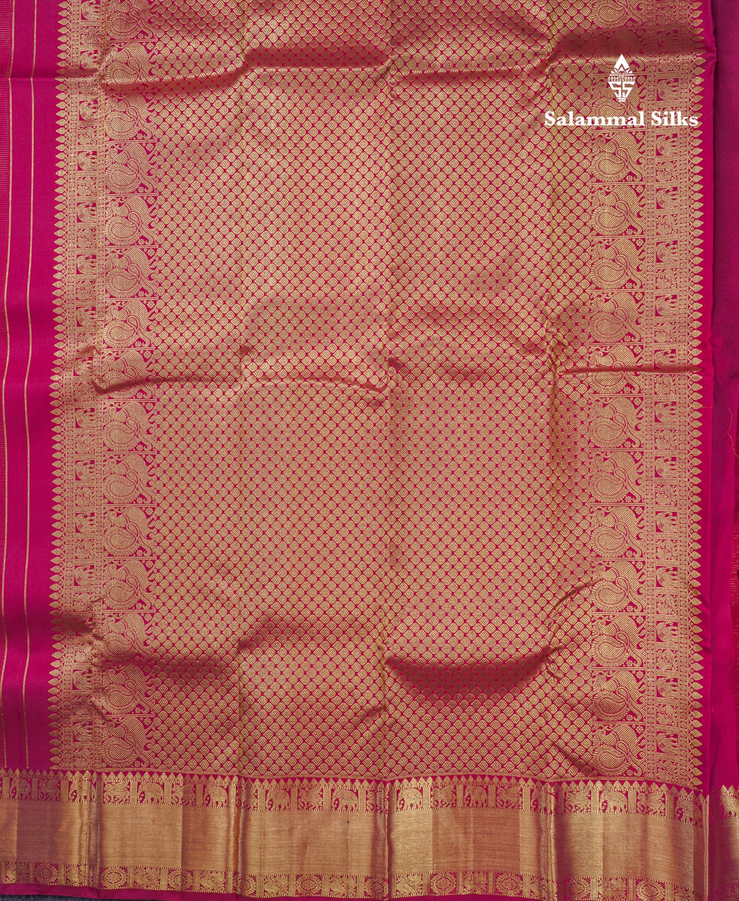 Wine Colour Beautiful Vairaoosi Lines Pure Kanjivaram Silk Saree With Gold Zari Traditional Border