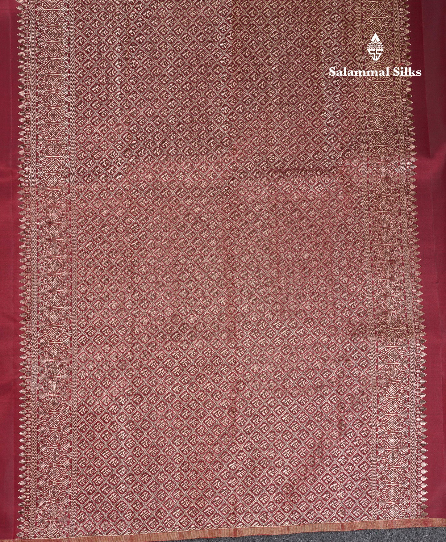 Beautiful Dark Maroon Fancy Pure Kanjivaram Silk Saree With Blouse