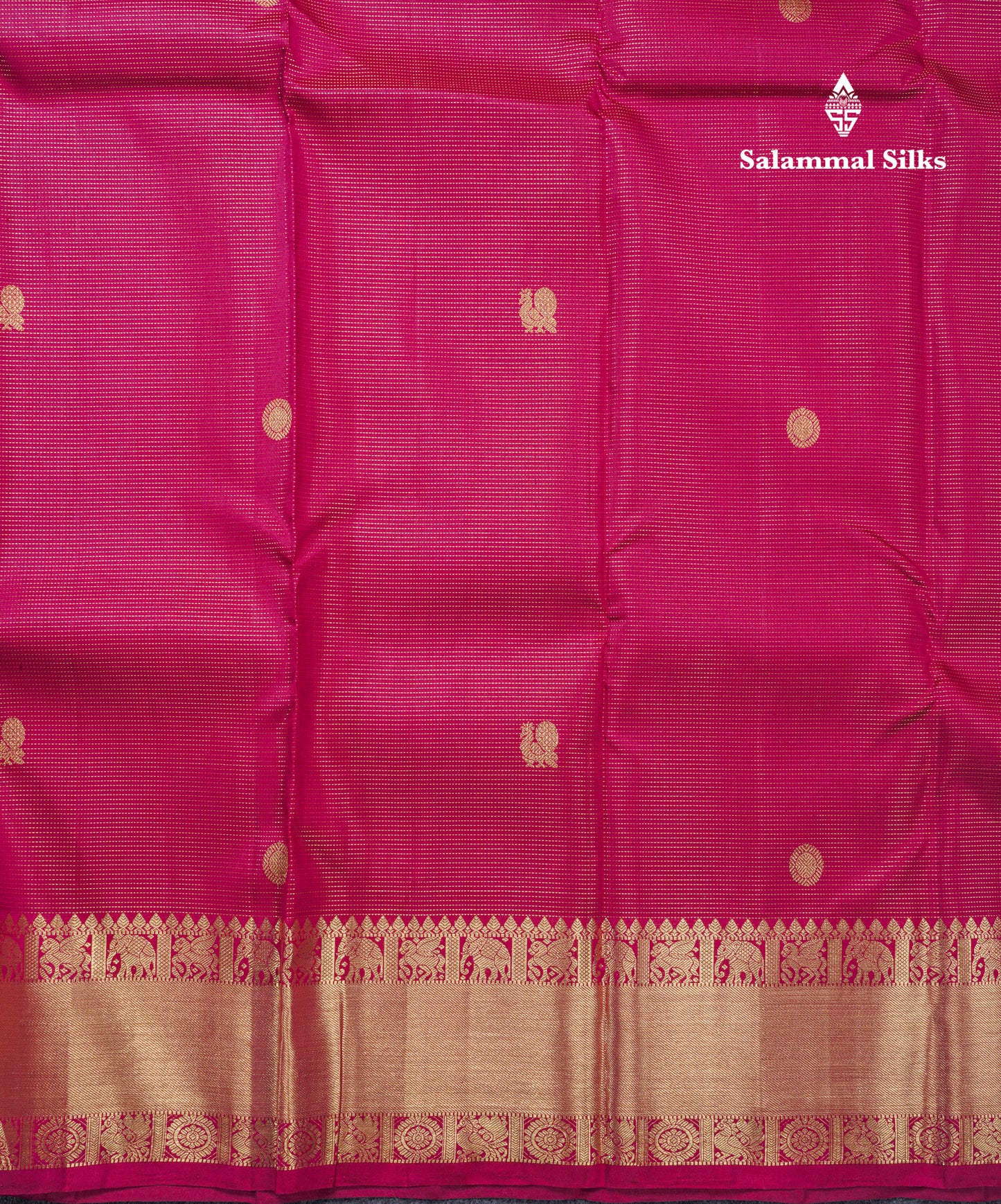 Wine Colour Beautiful Vairaoosi Lines Pure Kanjivaram Silk Saree With Gold Zari Traditional Border