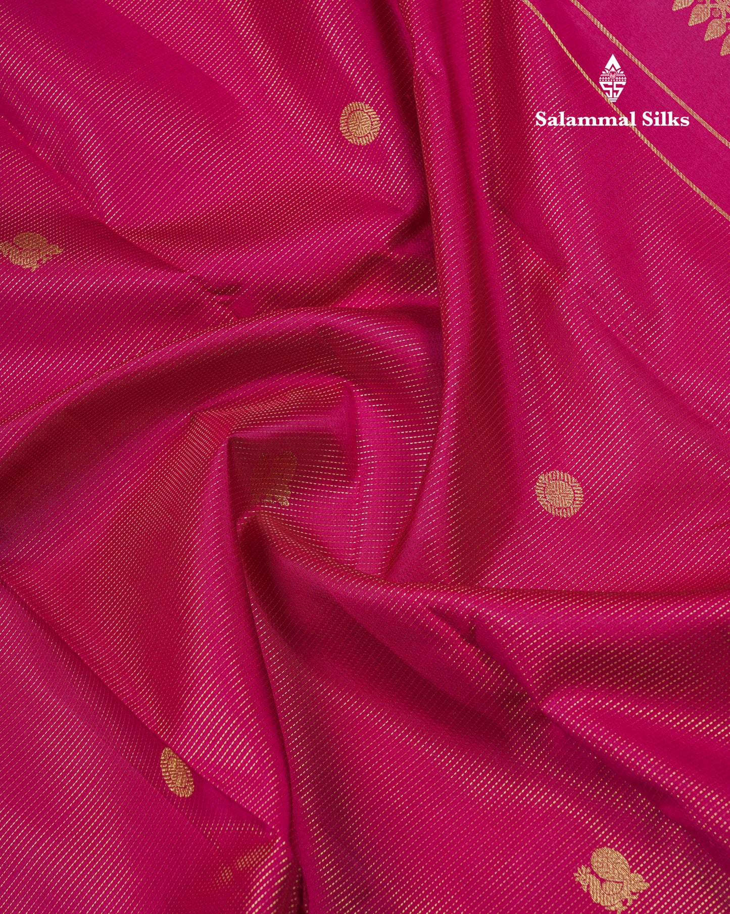 Wine Colour Beautiful Vairaoosi Lines Pure Kanjivaram Silk Saree With Gold Zari Traditional Border