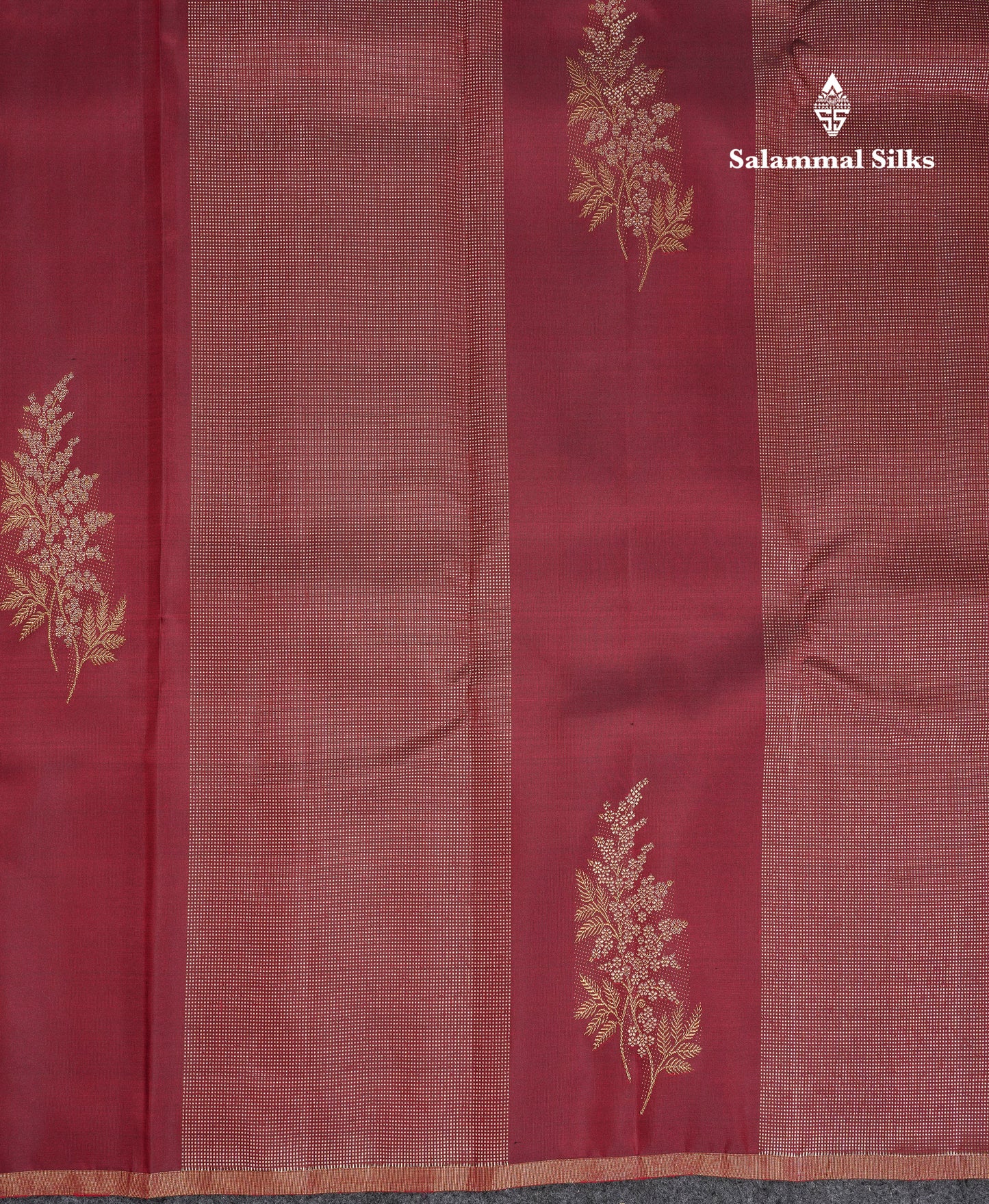 Beautiful Dark Maroon Fancy Pure Kanjivaram Silk Saree With Blouse