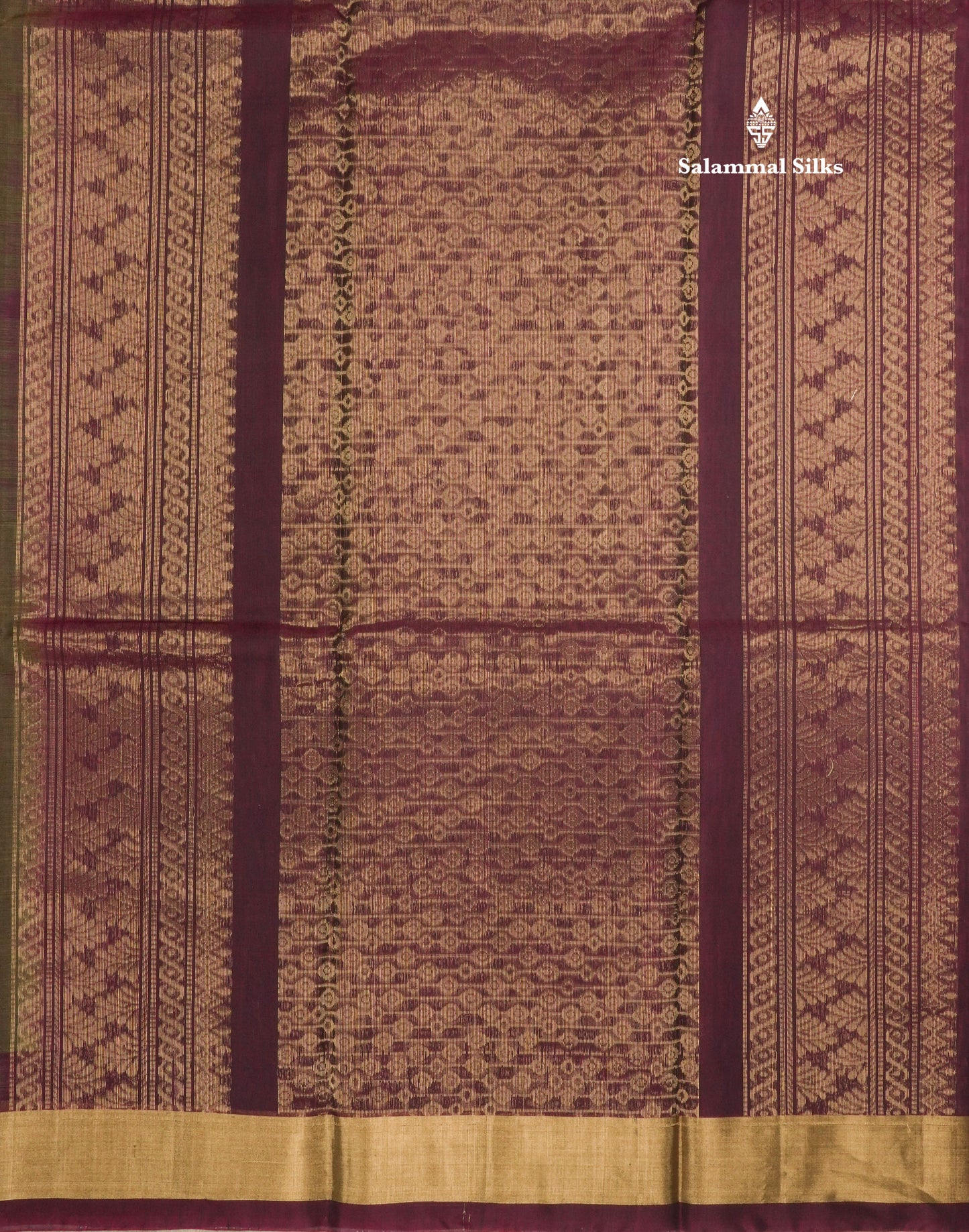 Light Brown Beautiful SICO Cotton Saree With Gold Zari Border