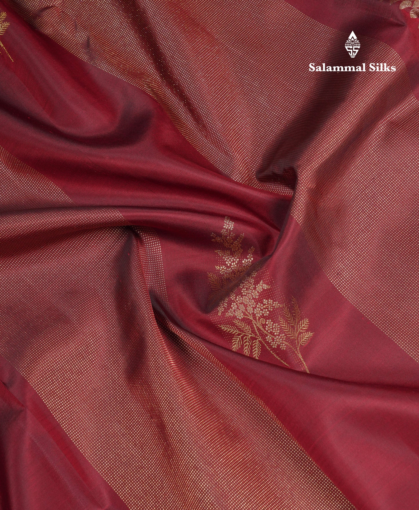 Beautiful Dark Maroon Fancy Pure Kanjivaram Silk Saree With Blouse