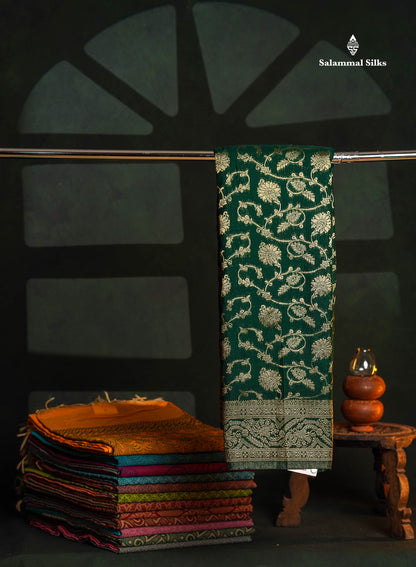 Beautiful Maroon Semi Georgette Saree With Fancy Border