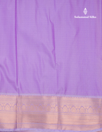 1000 Buttas Red Beautiful Semi Silk Saree With Contrast Lavender Border
