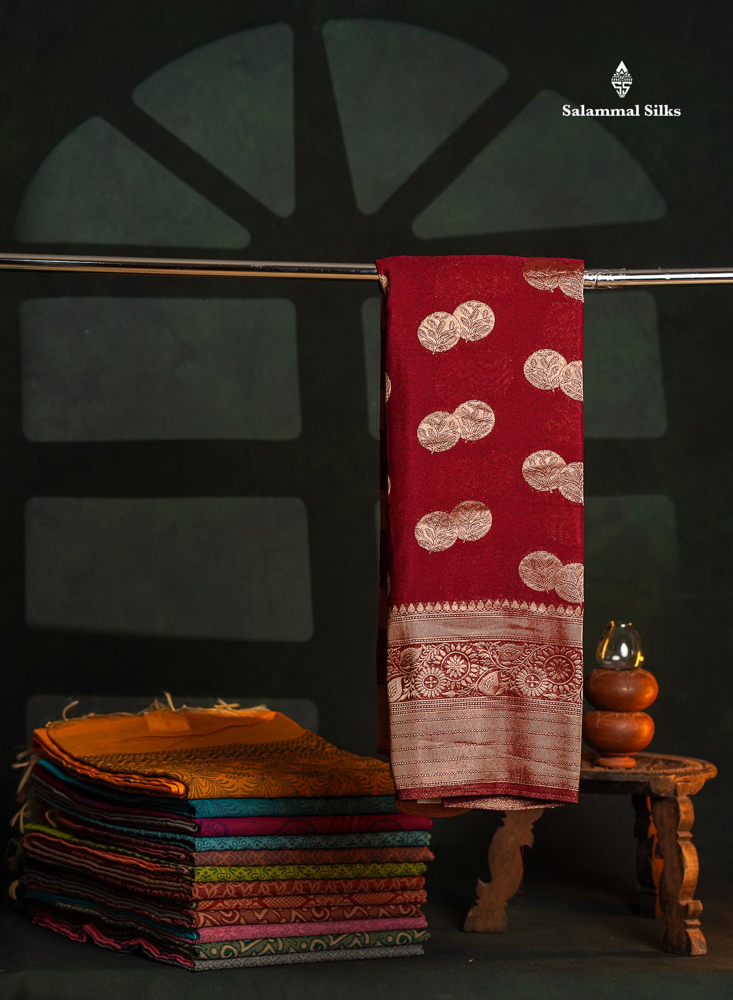 Beautiful Bottle Green Semi Georgette Saree With Fancy Border
