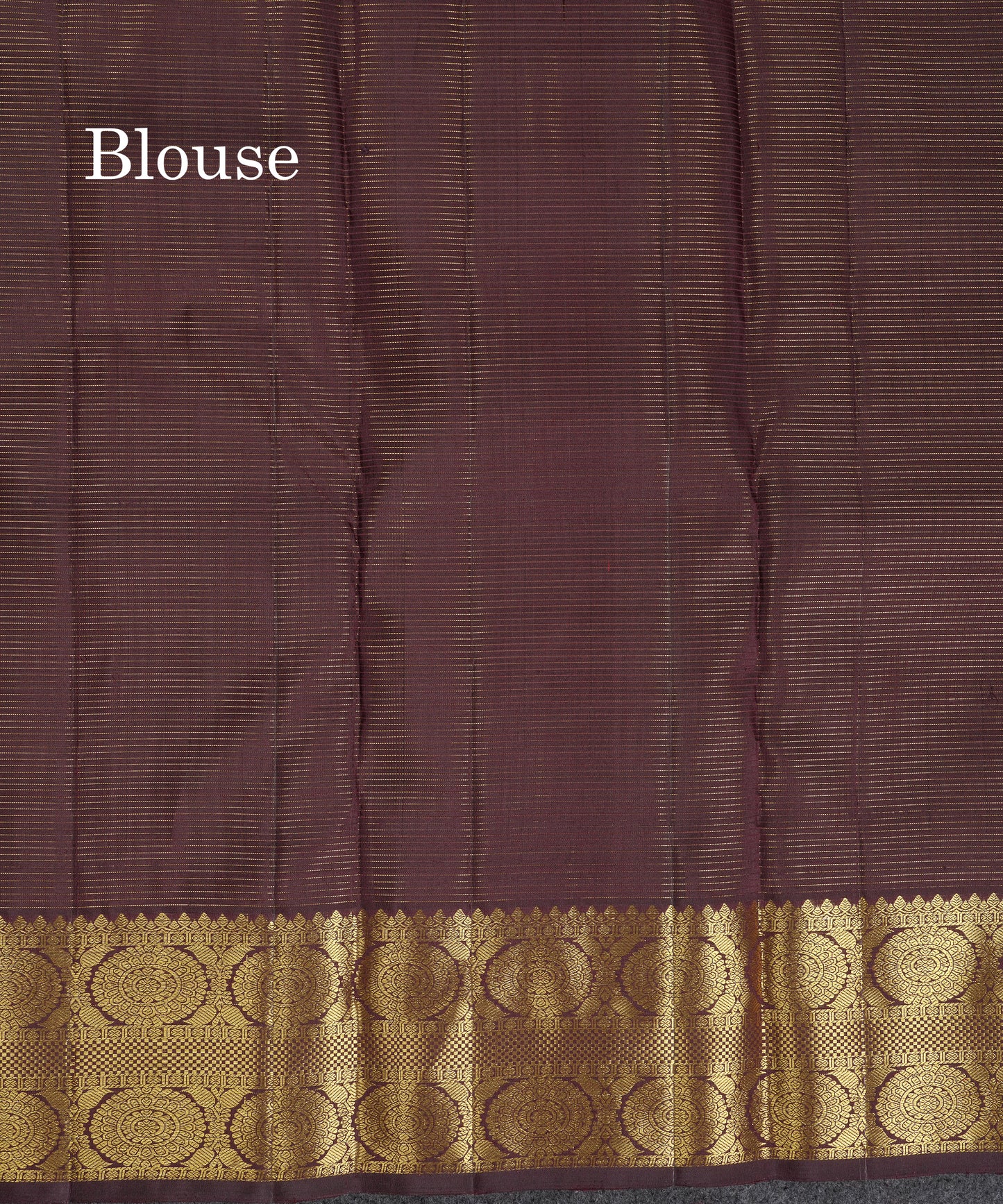 Beautiful Rust Orange Small Checks Mayil And Chakaram Buttas Pure Kanjivaram Silk Saree With Contrast Dark Brown Traditional Border