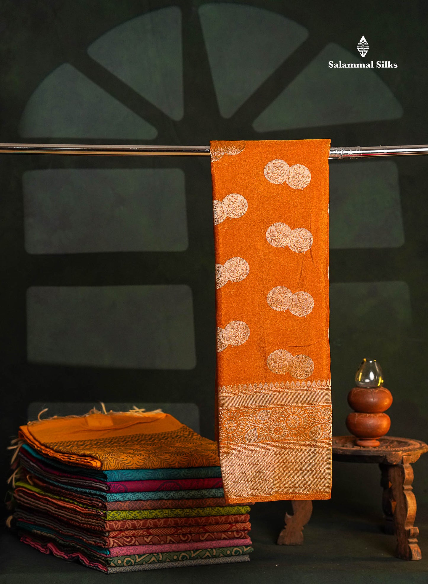 Beautiful Bottle Green Semi Georgette Saree With Fancy Border