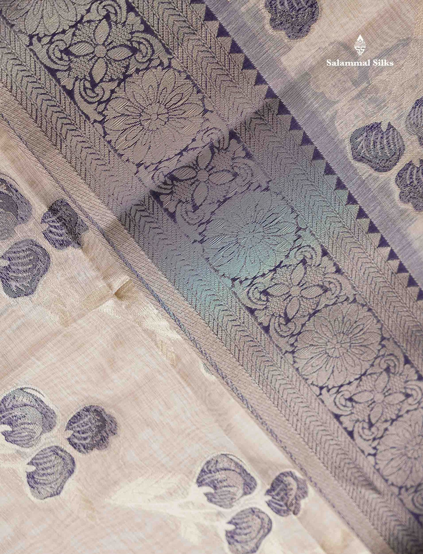 Elegant Cream Sandal Cotton Mix Saree With Contrast Pinkish Red Fancy Border