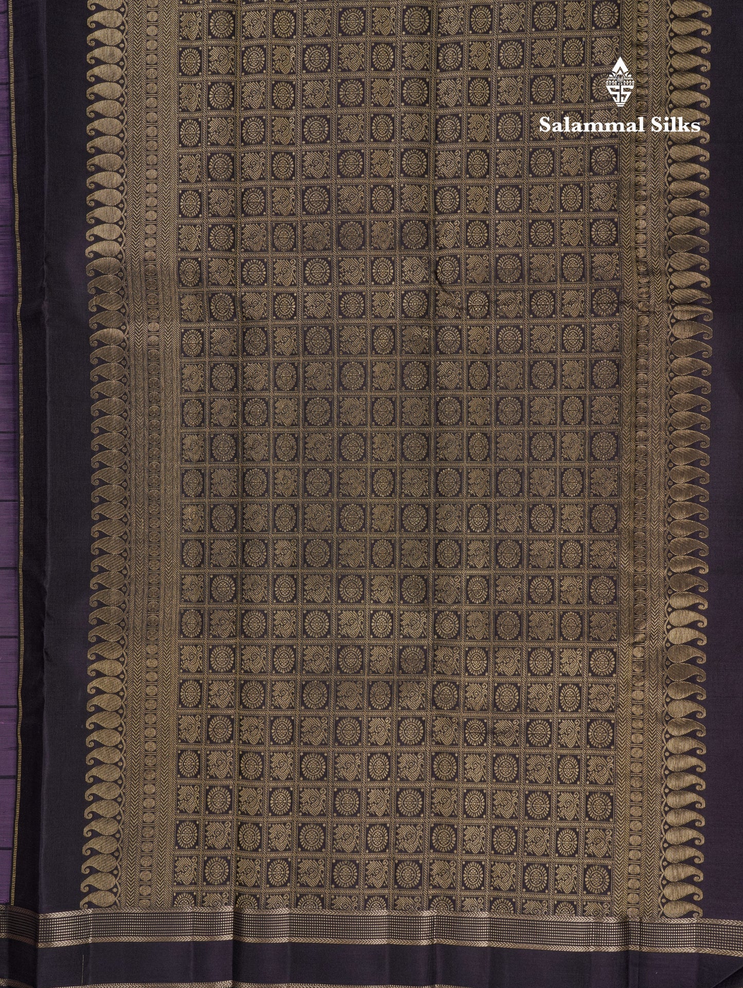 Beautiful Magenta Pink Checks With Butta Pure Kanjivaram Silk Saree With Contrast Green Traditional Gap Border