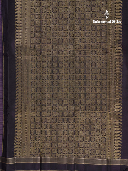 Beautiful Magenta Pink Checks With Butta Pure Kanjivaram Silk Saree With Contrast Green Traditional Gap Border