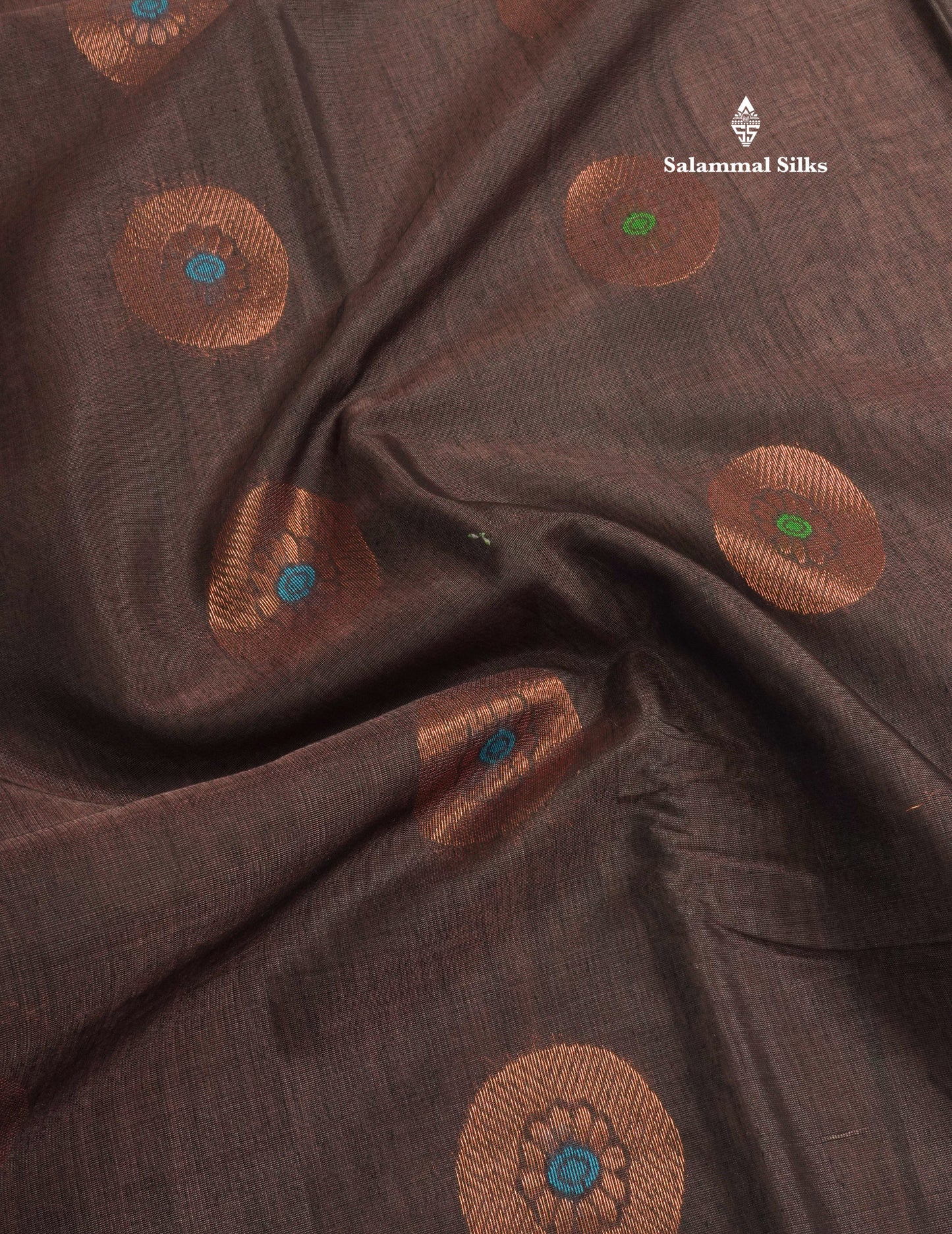 Maroon Beautiful SICO Cotton Saree With Green Border