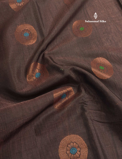 Maroon Beautiful SICO Cotton Saree With Green Border