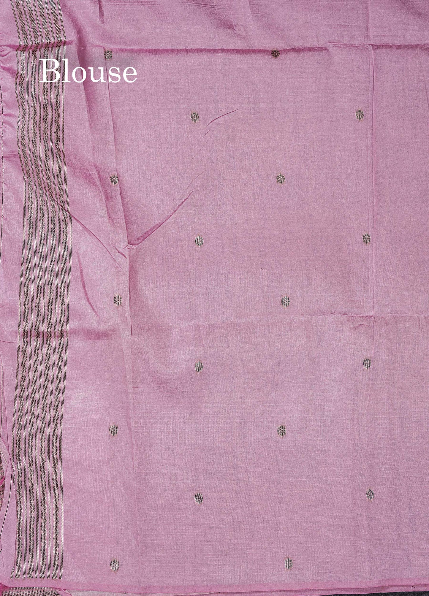 Beautiful Light Pink Semi Tussar Saree With Fancy Border