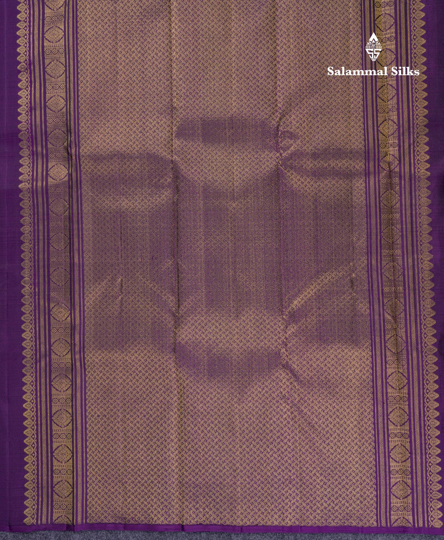 Beautiful Dark Purple Fancy Pure Kanjivaram Silk Saree With Blouse