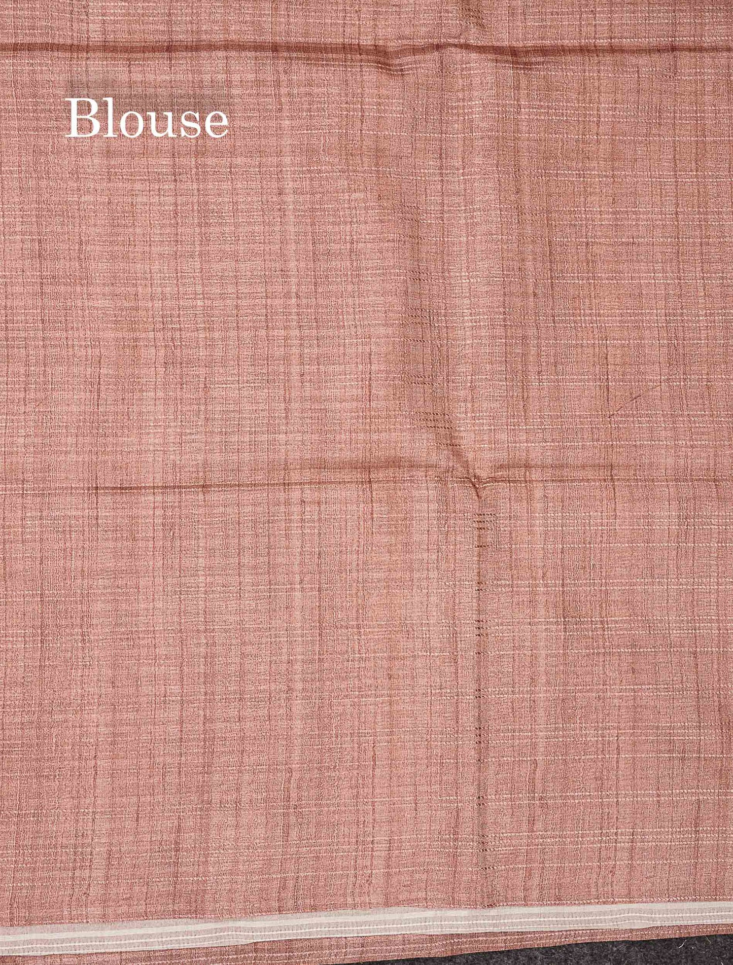 Beautiful Sandal Semi Tussar Fancy Saree With Contrast Light Brown Blouse