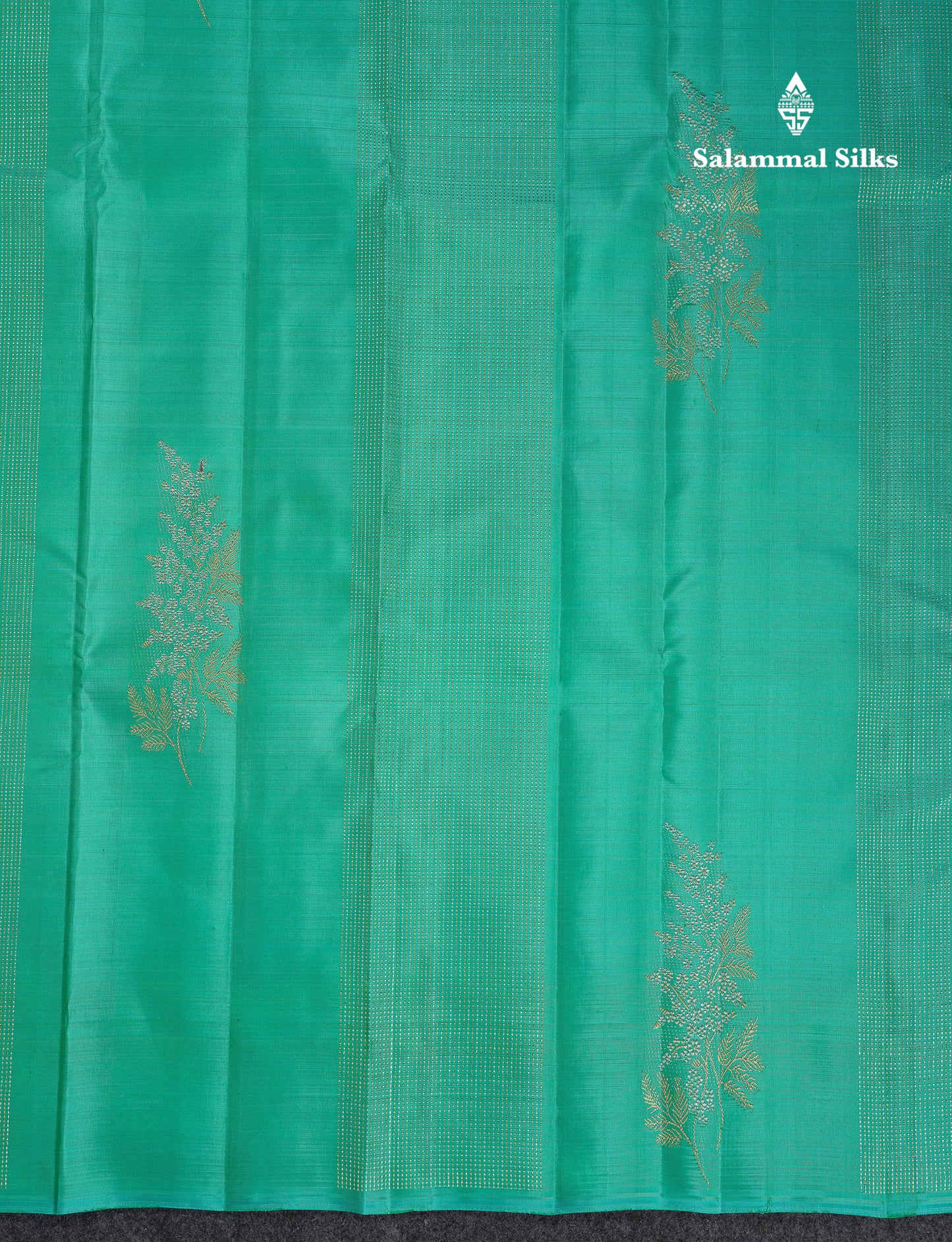 Beautiful Sapphire Green Fancy Pure Kanjivaram Silk Saree With Contrast Pink Blouse