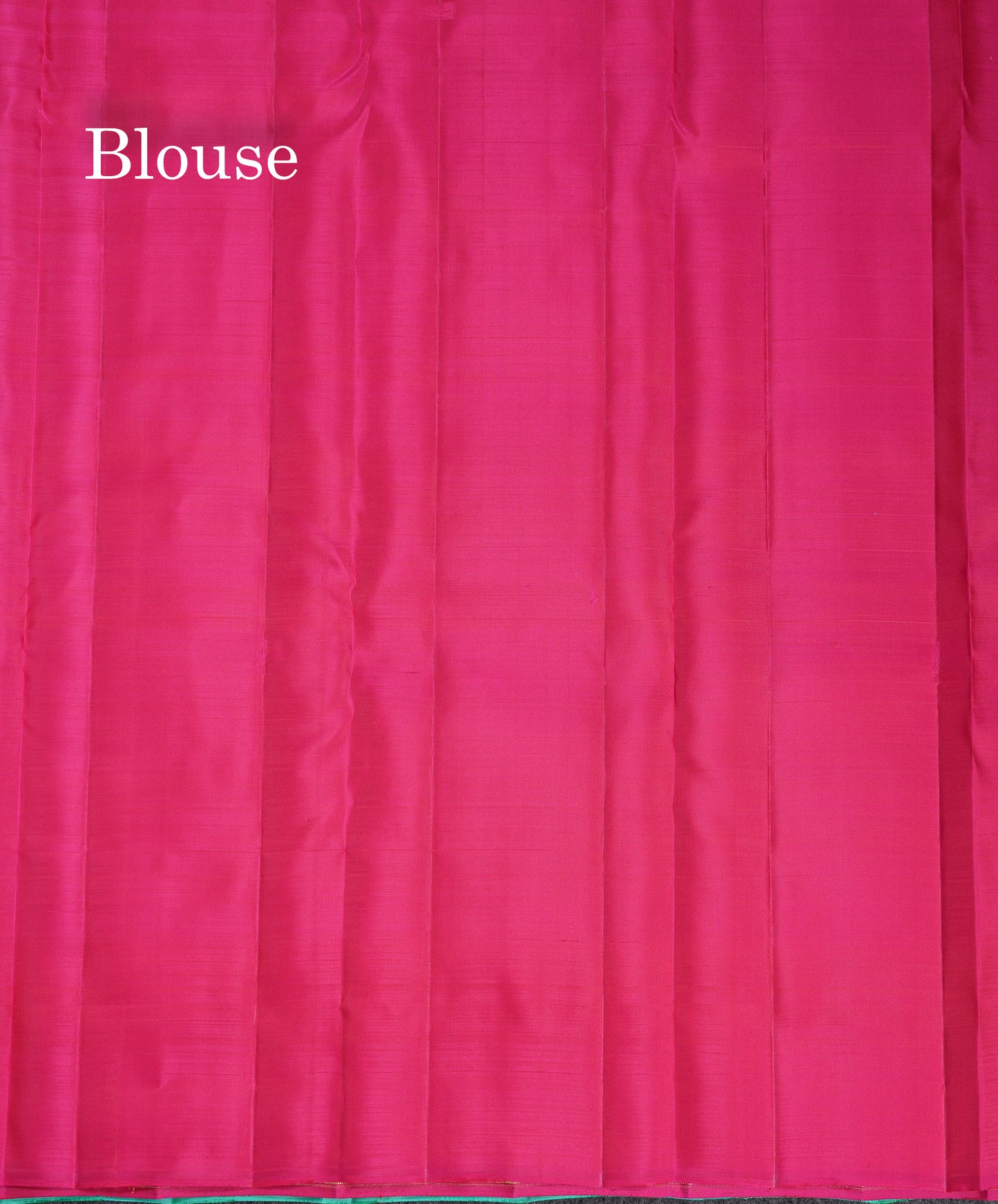 Beautiful Sapphire Green Fancy Pure Kanjivaram Silk Saree With Contrast Pink Blouse