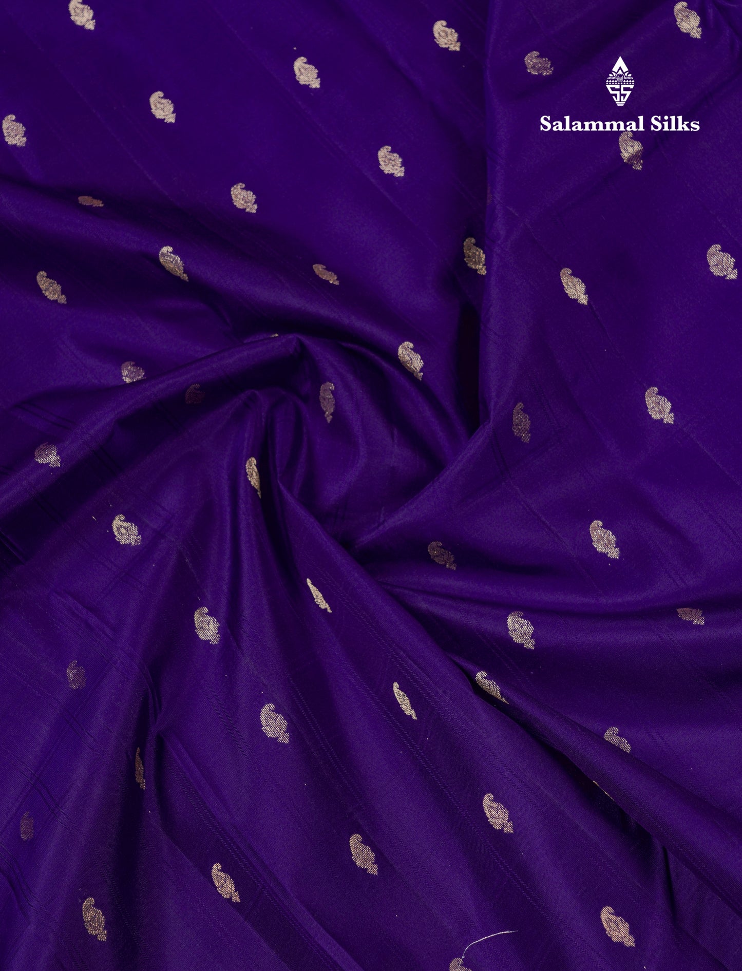 Beautiful Magenta Checks With Butta Pure Kanjivaram Silk Saree With Contrast Dual Tone Blue Traditional Border
