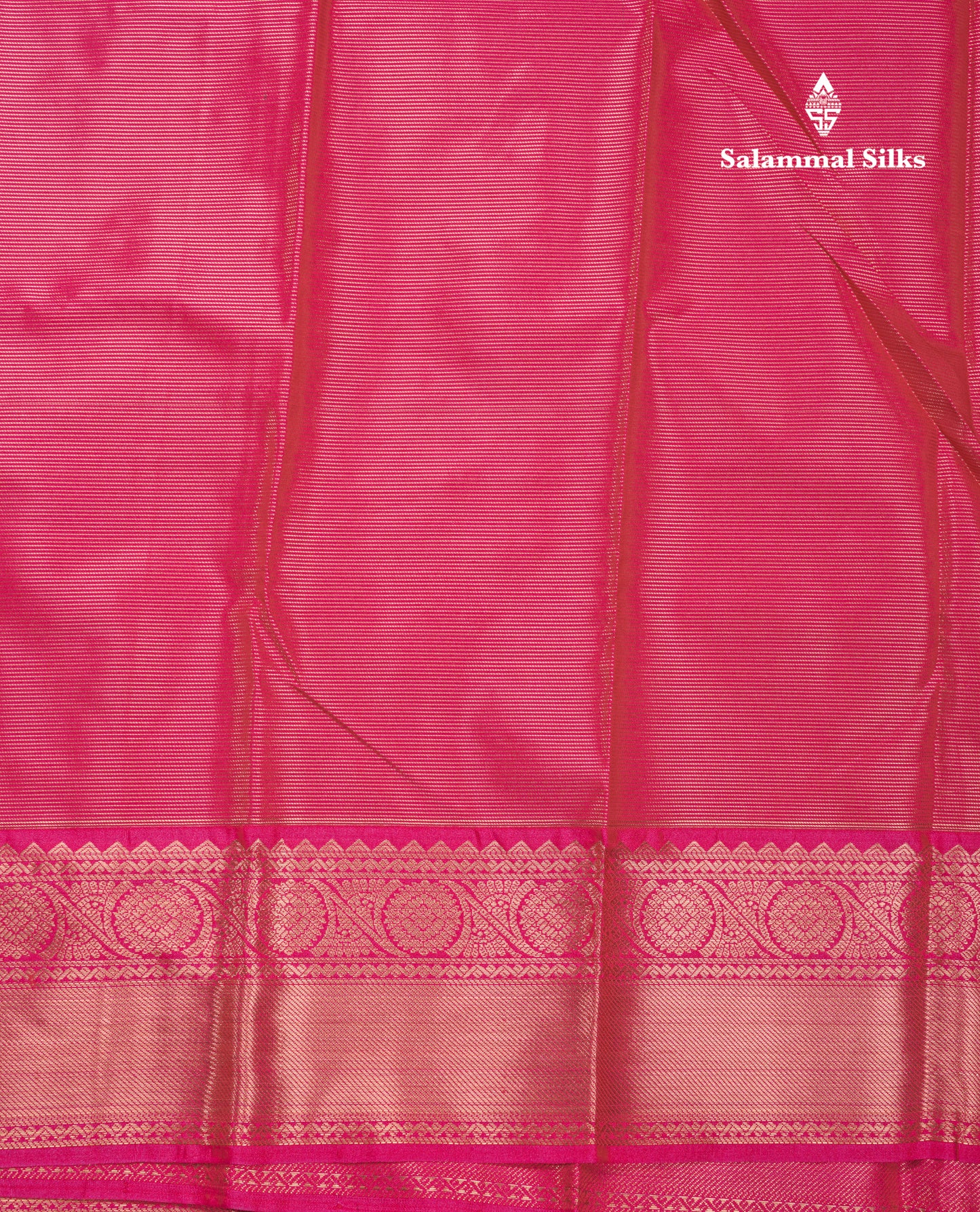 Sandal Beautiful Traditional Varaoosi Semi Silk Saree With Contrast Pink Border