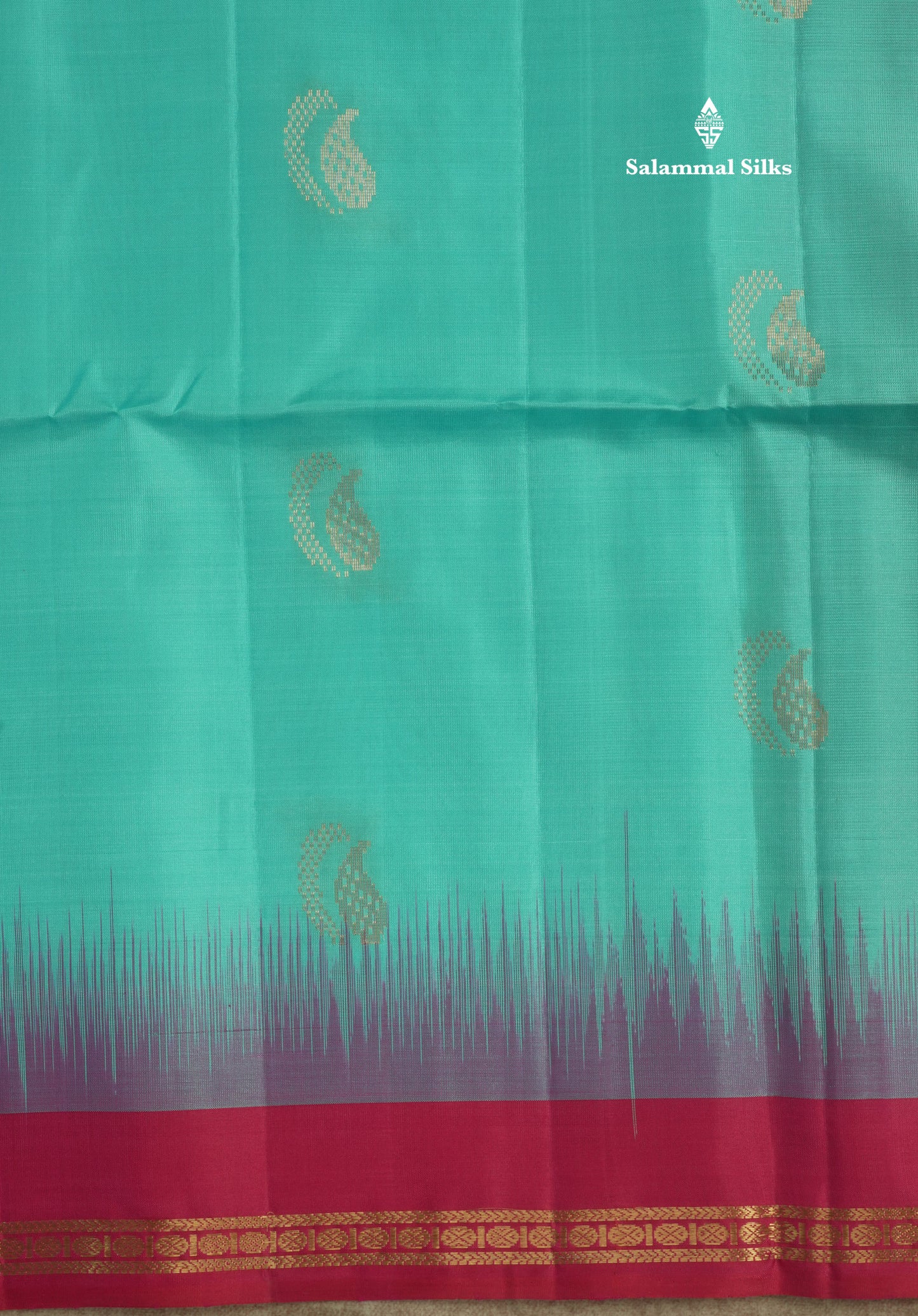Parrot Green Pure Kanjivaram Soft Silk Saree With Contrast Pink Small Traditional Border