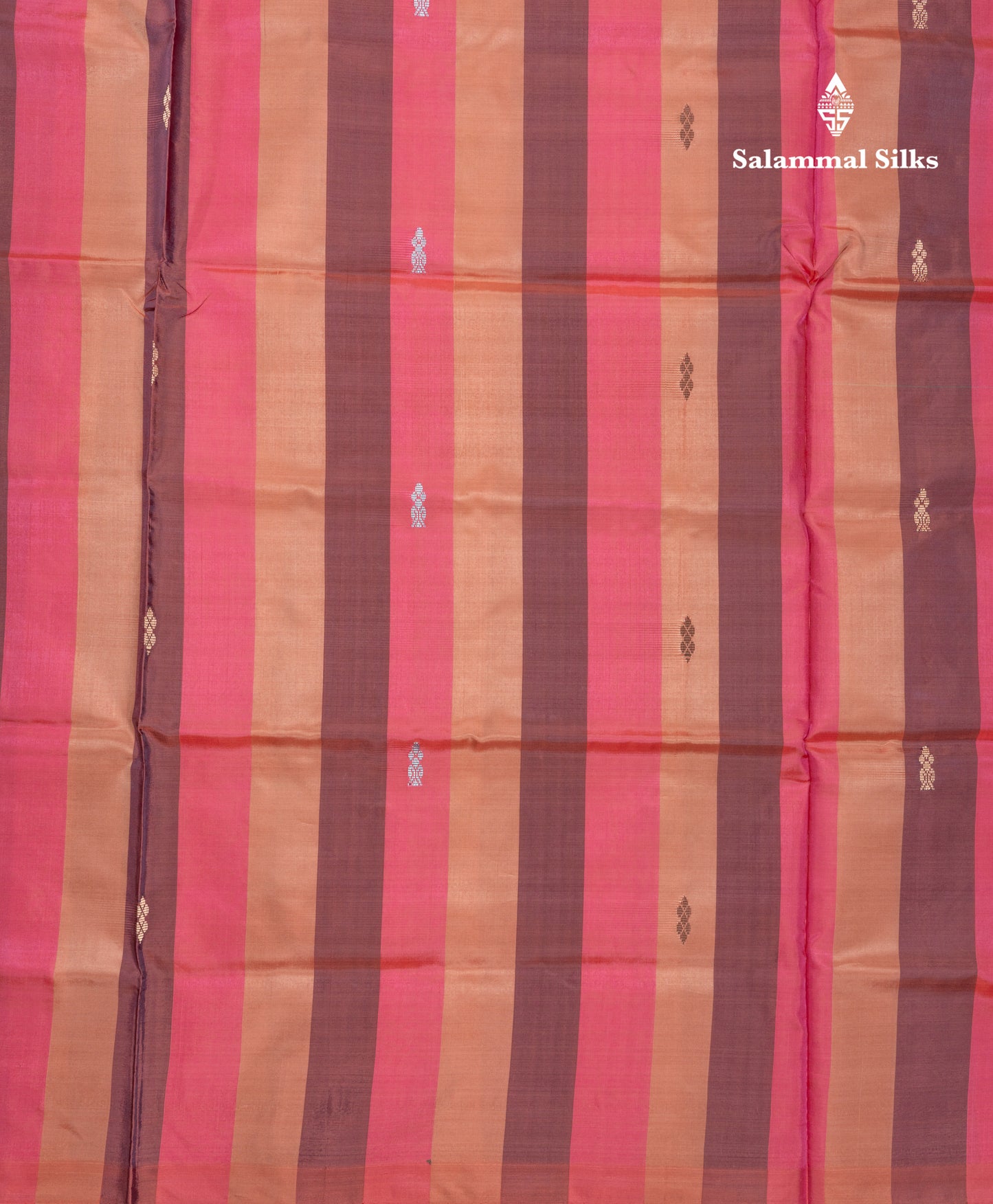 MultiColour Banana Pinth Saree (Vaazhainaar Pattu) With Contrast Olive Mustard Yellow Blouse