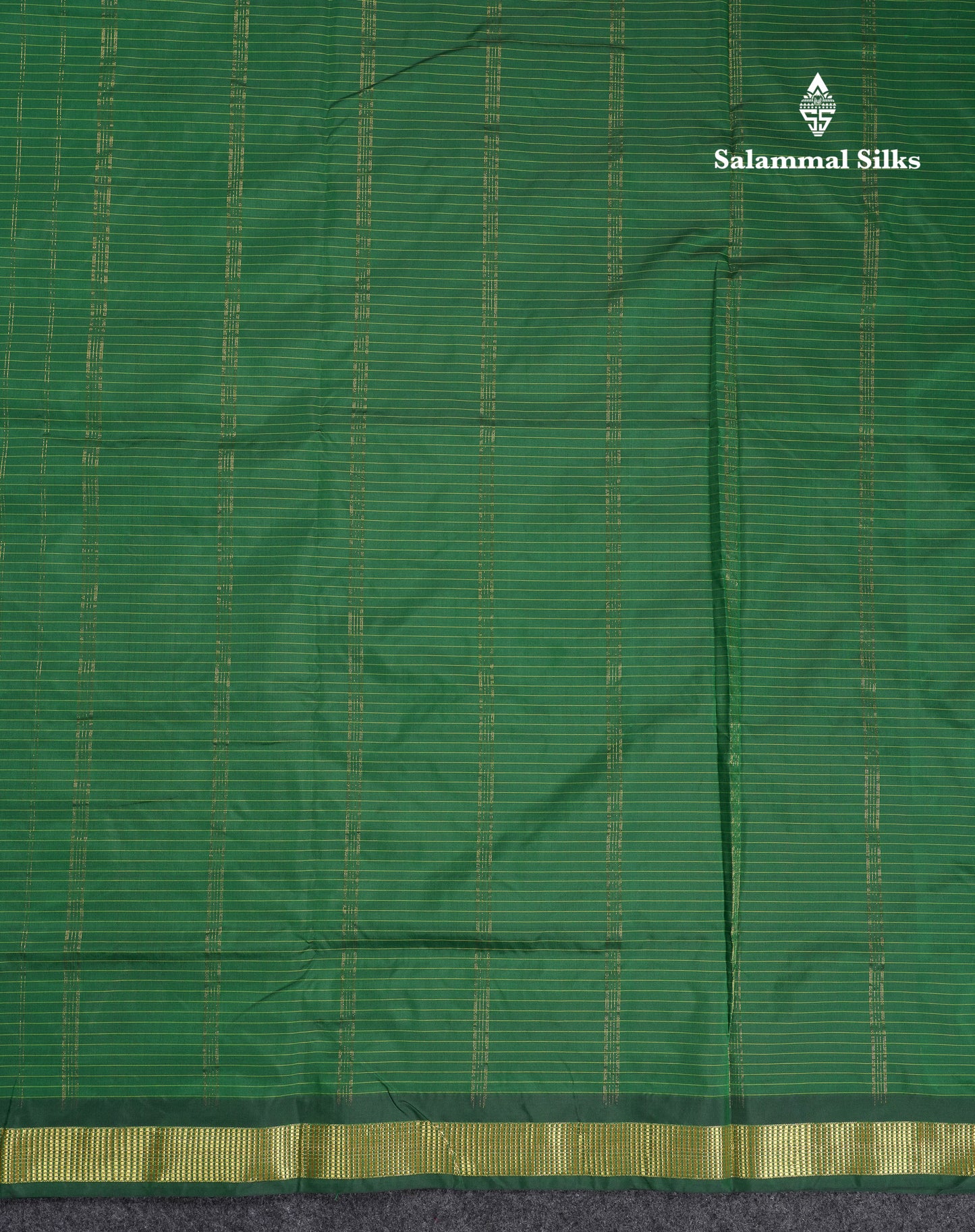 9 Yards Semi Silk Saree Navy Blue Small Checks With Traditional Small Border