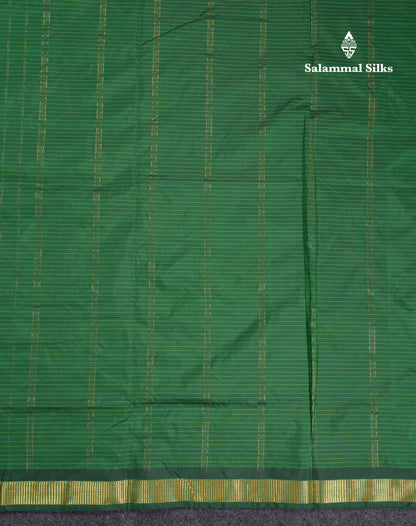9 Yards Semi Silk Saree Navy Blue Small Checks With Traditional Small Border