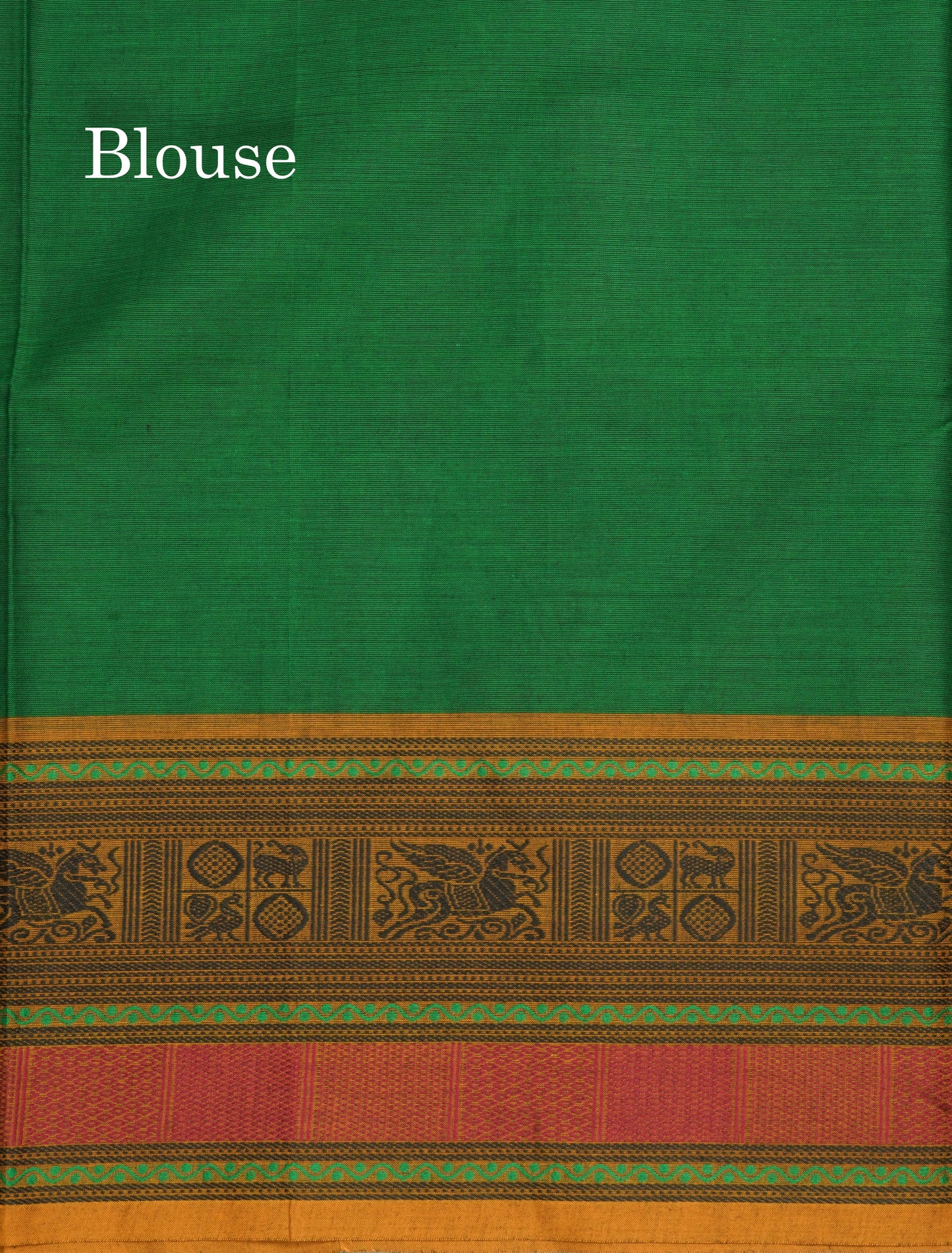 Bottle Green Beautiful Pure Cotton Saree With Mustard Yellow Thread Work Border