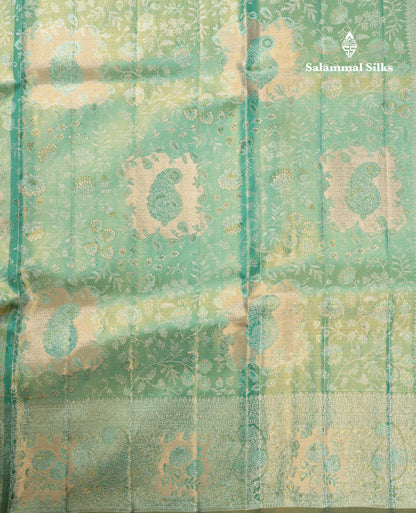 Beautiful Rexona Tissue Bridal Pure Kanjivaram Silk Saree