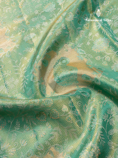Beautiful Rexona Tissue Bridal Pure Kanjivaram Silk Saree