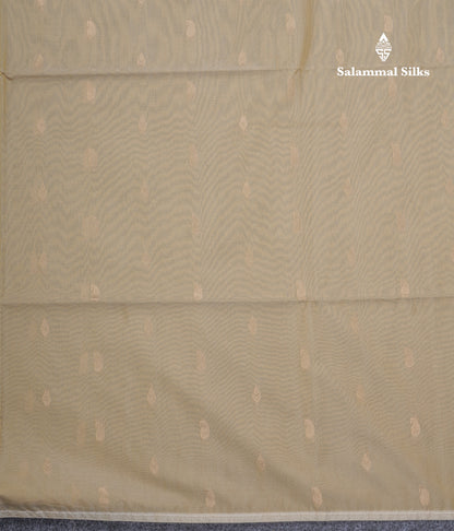 Beige Beautiful Sico Cotton Saree With Contrast Wine Colour Blouse
