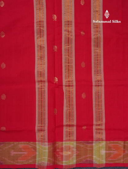 Beautiful Royal Blue Semi Silk Cotton Saree With Contrast Mustard Yellow Blouse